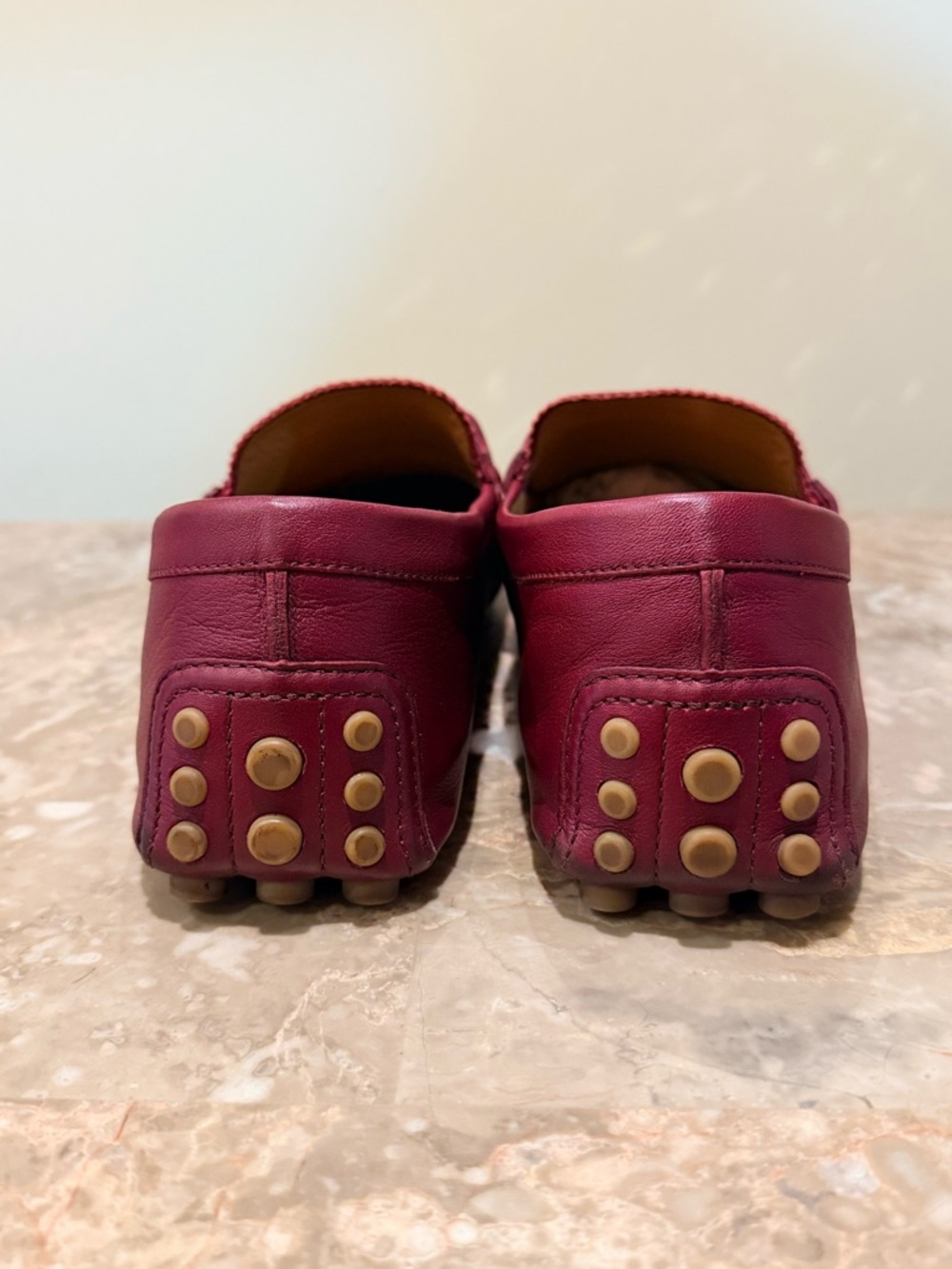 Gucci Men’s Wine Red Leather Horsebit Loafers - Picture 5 of 7